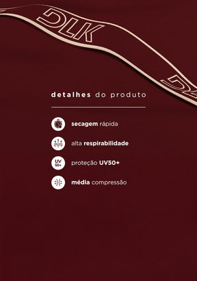 Top fitness feminino com elástico na base e tule activity dlk vinho