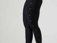 Legging fitness feminina com elásticos no cós e na lateral activity dlk preto